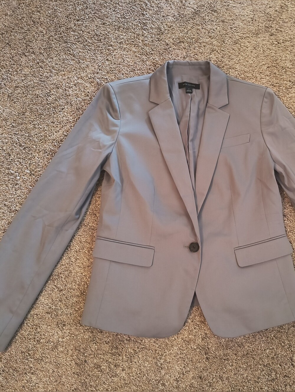 Ann Taylor Gray Women's Blazer Size 4